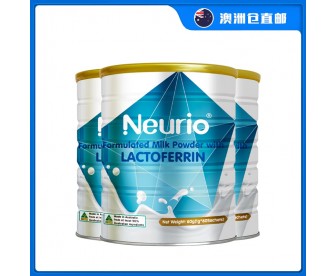 【3件装包邮】【澳洲直邮】Neurio 纽瑞优 乳铁蛋白调制乳粉 蓝钻版 1克x60袋/罐x3罐（全年龄段适用）